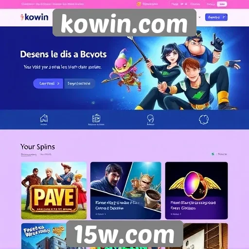 Recursos e funcionalidades do site kowin.com